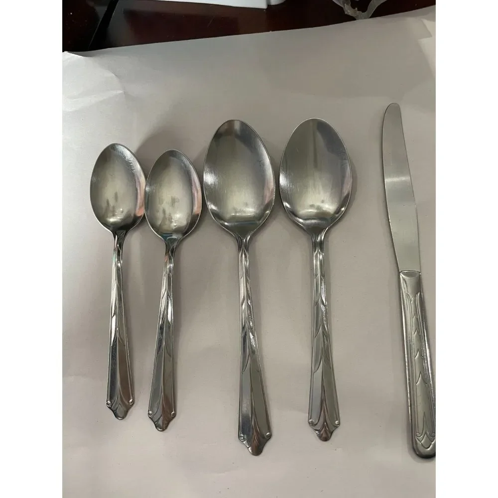 5 pieces of Flatware -‎ Kenilworth (Stainless) By Ekco Silver (Replacements)